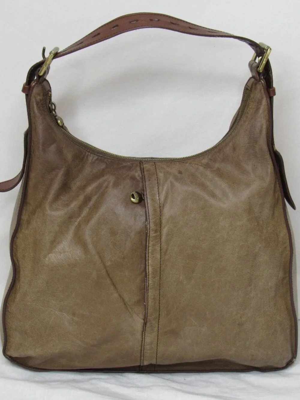 Hobo International Tan Brown Leather MARLEY Slouchy Bag